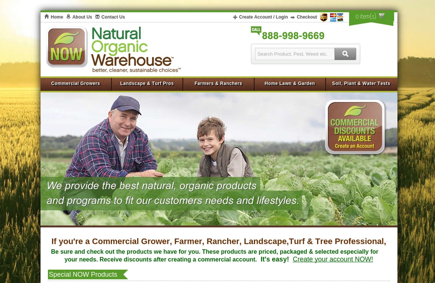 Natural Organic Warehouse Screenshot